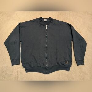 VTG 90s Russell Athletic Green Full Zip Sweatshirt Mens XXL